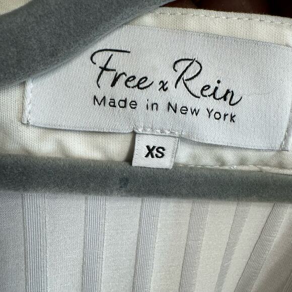 Free x Rein The Elite Equestrian Bodysuit Top White long Sleeve XS New - Picture 14 of 16